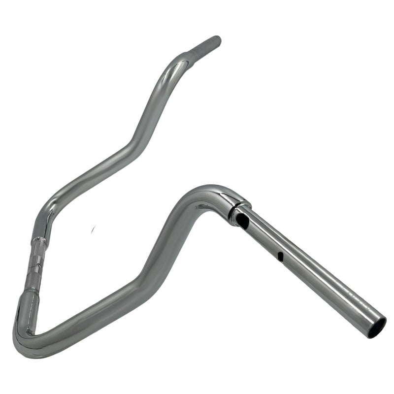 2024以降 ストリートグライド EZインストール 1-1/4インチ径レデュースリーチ・ラウンドトップ・ハンドルバー 13インチ (クローム)