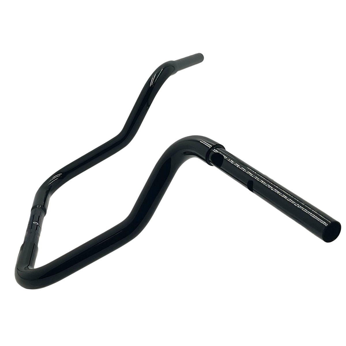 2024以降 ストリートグライド EZインストール 1-1/4インチ径レデュースリーチ・ラウンドトップ・ハンドルバー 13インチ (グロスブラック)