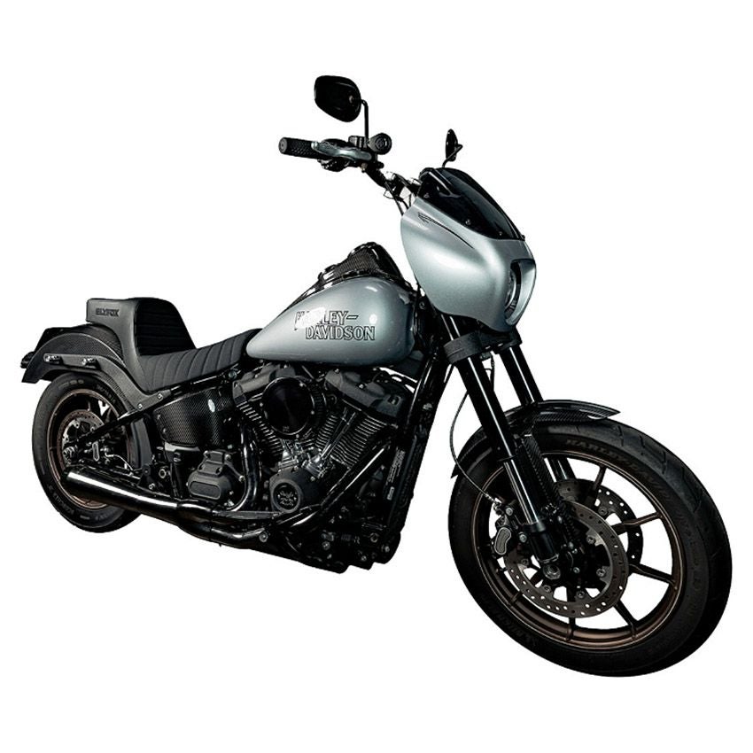 M8 ローライダー/S/ST、スポーツグライド ハイヌーン ツーアップシート (ブラックロゴ)6