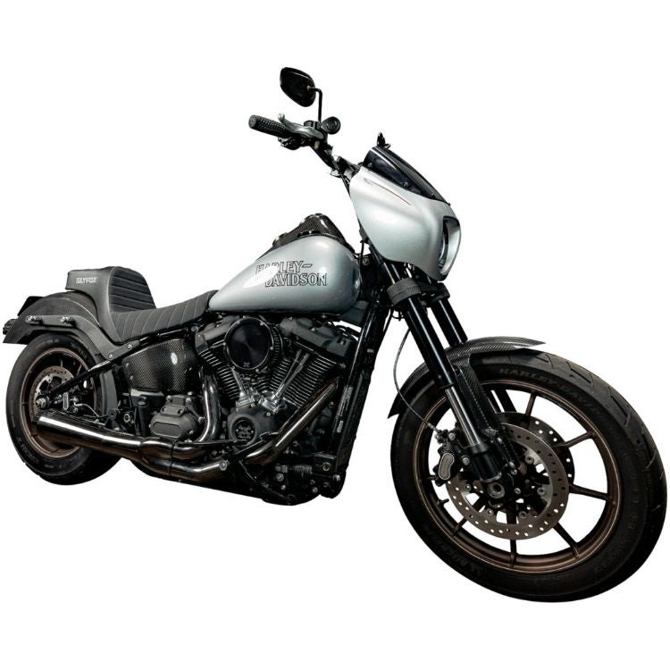 M8 ローライダー/S/ST、スポーツグライド ハイヌーン ツーアップシート (グレーロゴ)5