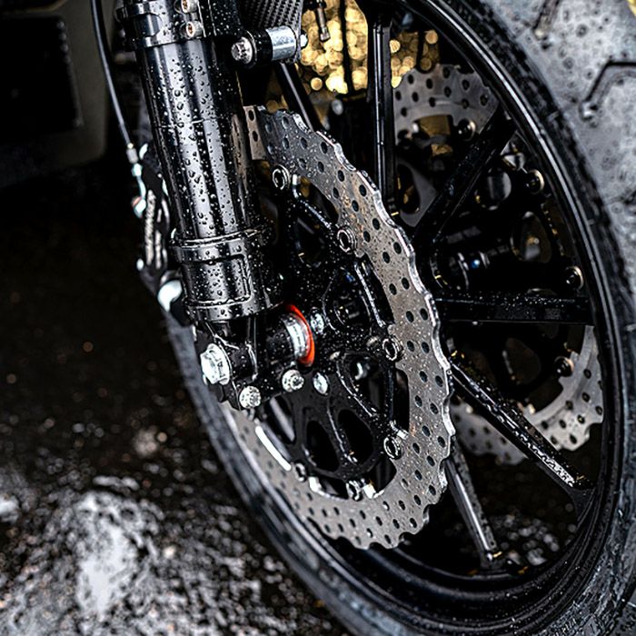 スライフォックス 13インチ フロントブレーキディスクローター (ブラック)