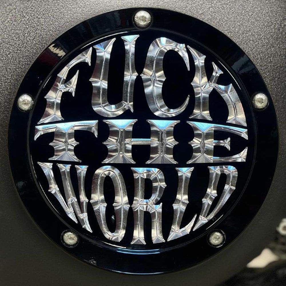 FTW ダービカバー グロスブラック Indian Larry Motorcycles 