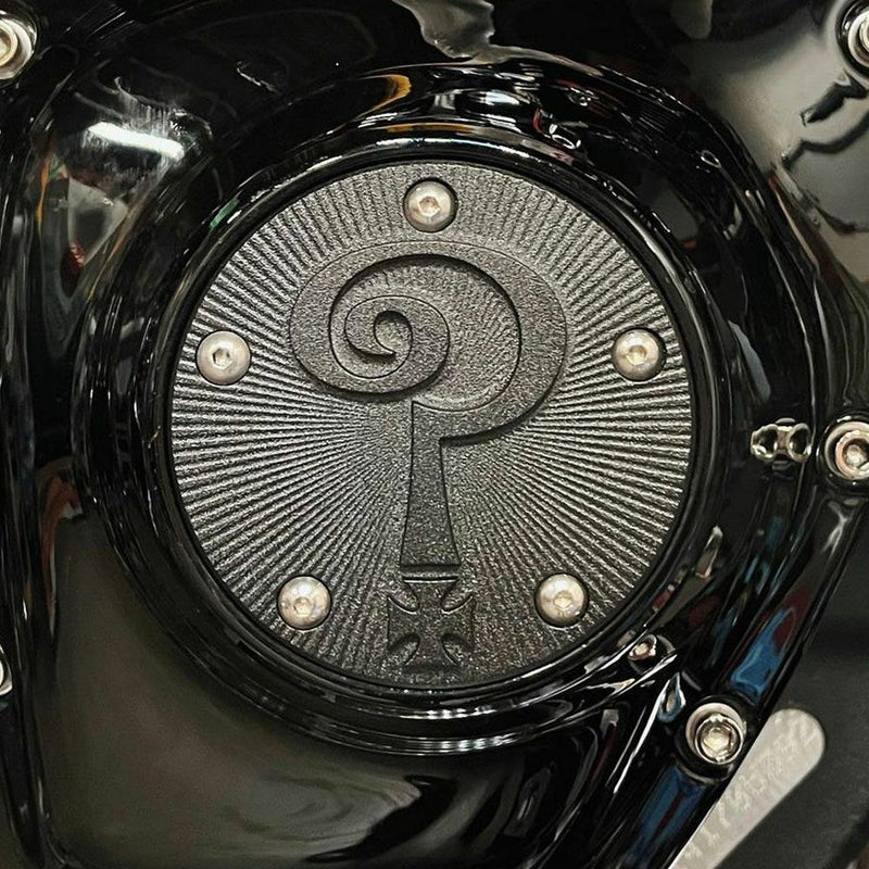 Question Mark タイマーカバー マットブラック Indian Larry Motorcycles 