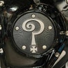 Question Mark タイマーカバー マットブラック/アルミ Indian Larry Motorcycles