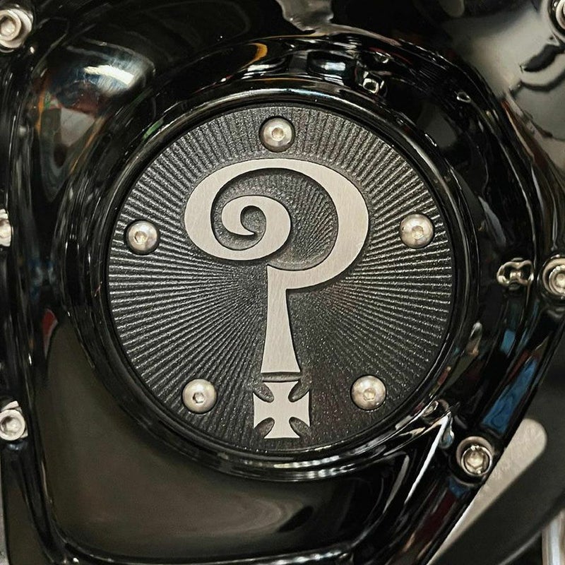 Question Mark タイマーカバー マットブラック/アルミ Indian Larry Motorcycles