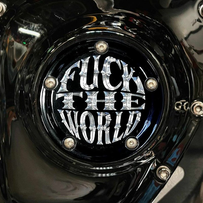 FTW タイマーカバー マットブラック Indian Larry Motorcycles 