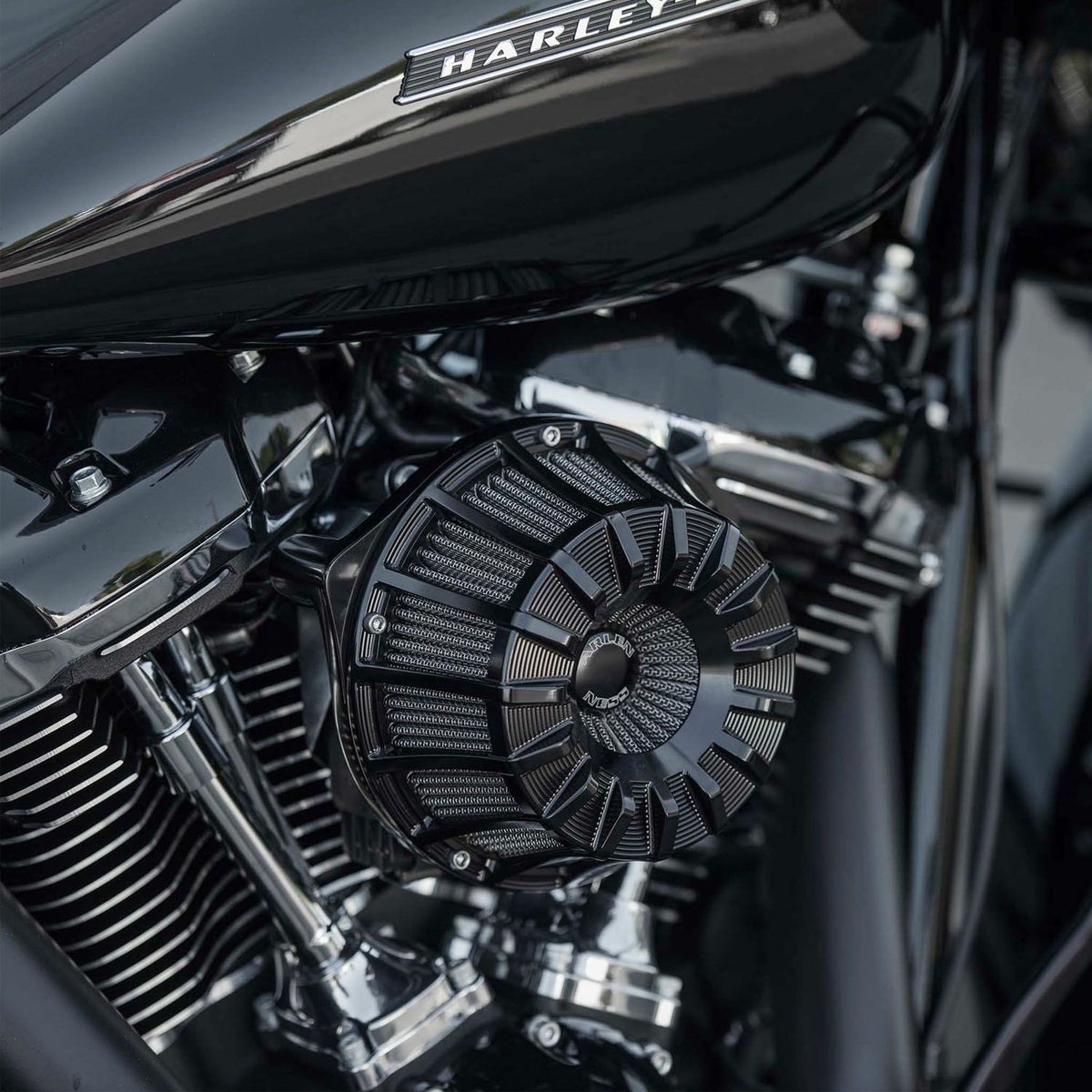 アレンネス 15スポーク インバーテッド エアクリーナー ブラック 2024以降ツーリンング 2025以降ソフテイル 2