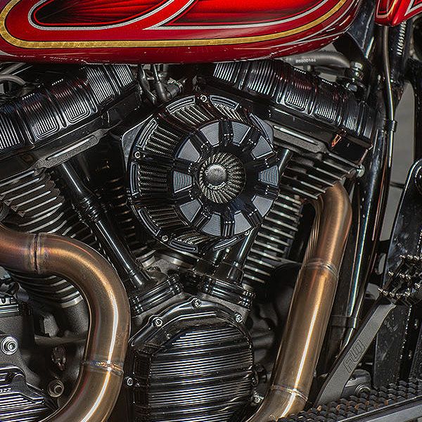 アレンネス 10-GAUGE インバーテッド エアクリーナー オールブラック 2024以降ツーリンング 2025以降ソフテイル