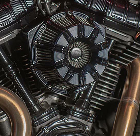 アレンネス 10-GAUGE インバーテッド エアクリーナー オールブラック