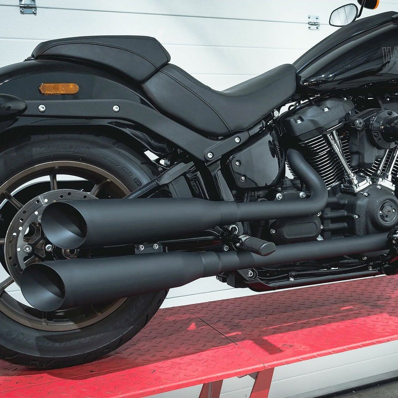 M8 ブレイクアウト、ファットボーイ ショットガン 2-2 フルエキゾーストマフラー (ブラック)