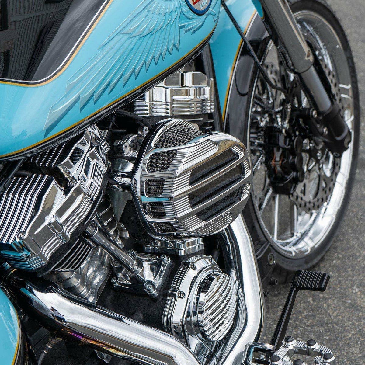 アレンネス SideKick エアクリーナー クローム 2024以降ツーリング 2025以降ソフテイル 3