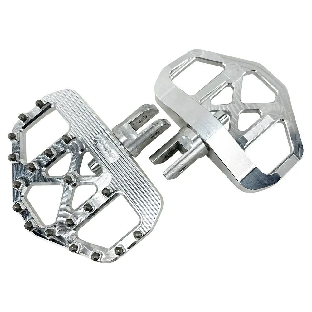  M8ソフテイル MXミニ ライダーフロアボード (シルバー)