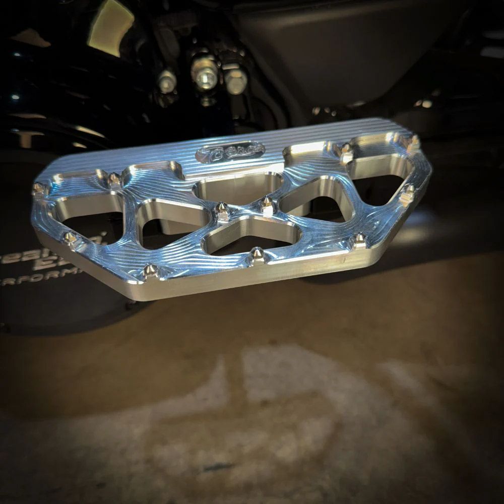 ハーレー ツーリング MX パッセンジャーフロアボード (シルバー) TC