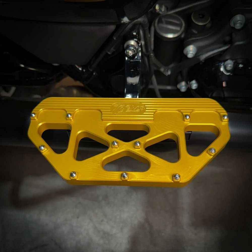  ハーレー ツーリング MX パッセンジャーフロアボード (ゴールド)