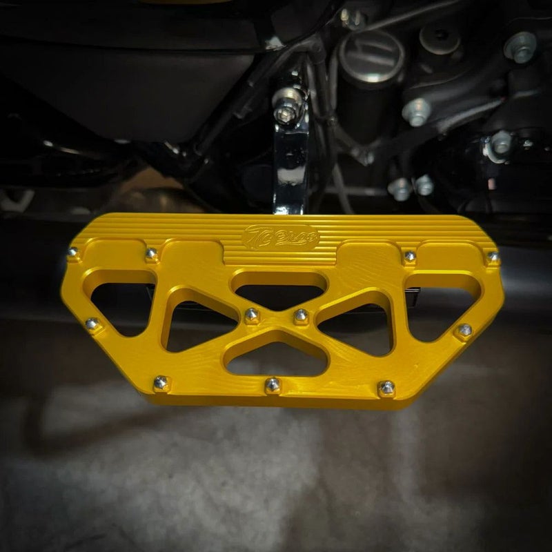  ハーレー ツーリング MX パッセンジャーフロアボード (ゴールド)