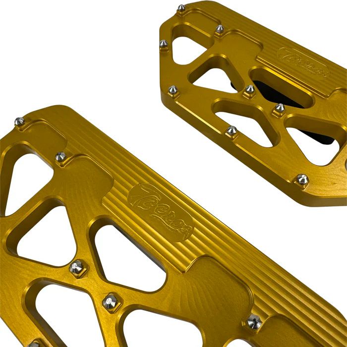  ハーレー ツーリング MX パッセンジャーフロアボード (ゴールド)3