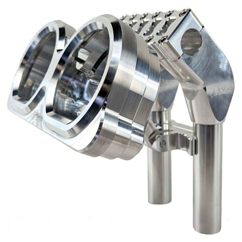 TCブロス モジュラーライザー用 ロードグライド ゲージリロケーションベゼル (シルバー)