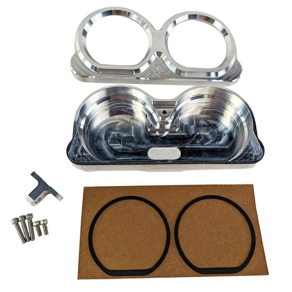 TCブロス モジュラーライザー用 ロードグライド ゲージリロケーションベゼル (シルバー)2