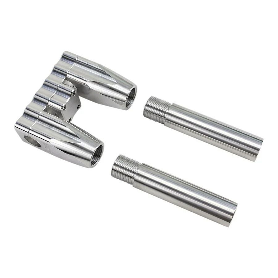 ハーレー用 モジュラー・6インチ ストレートライザー (シルバー)2