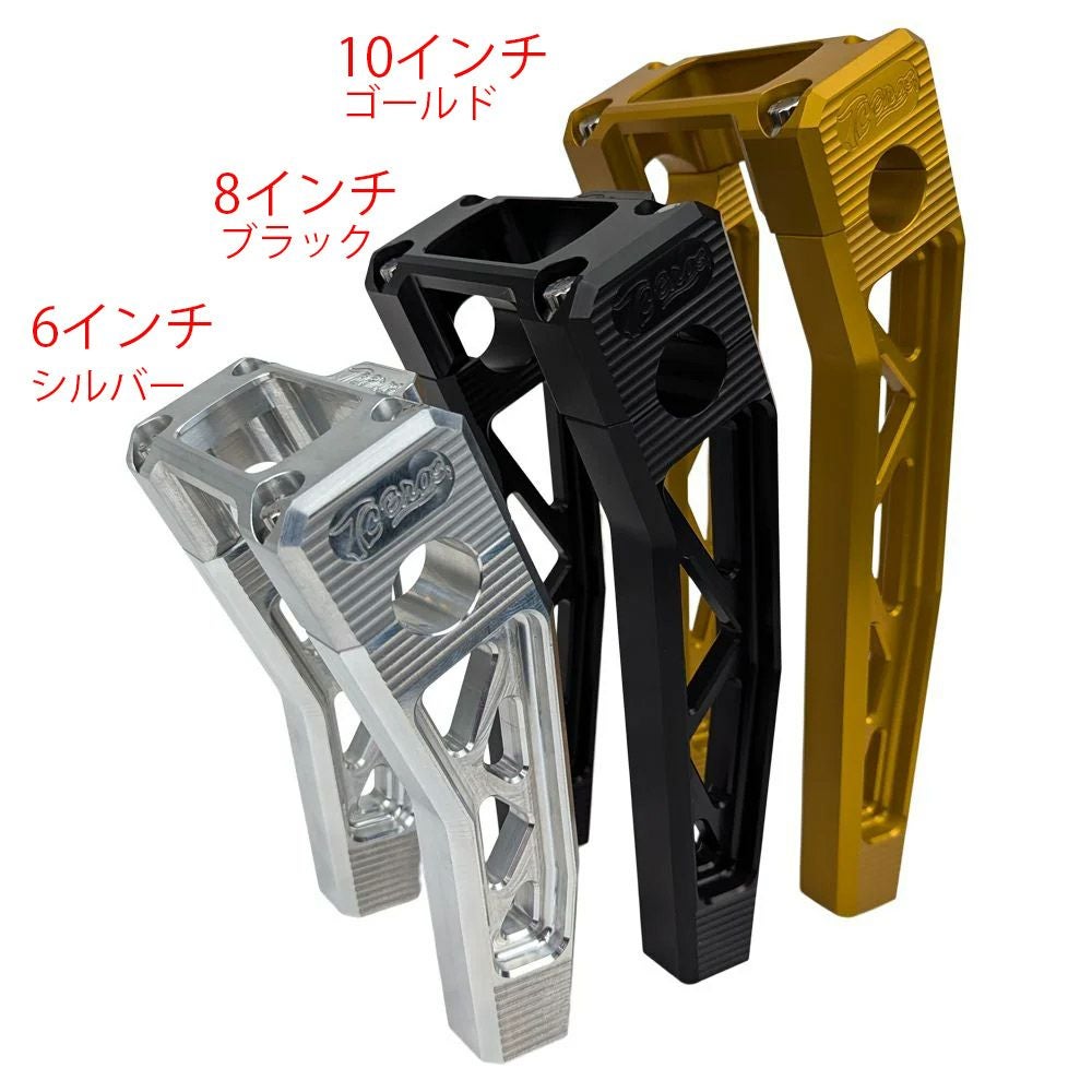 M8 ソフテイル トラススタイル・6インチ プルバックライザー デジタルメーターベゼル付 (ゴールド)2