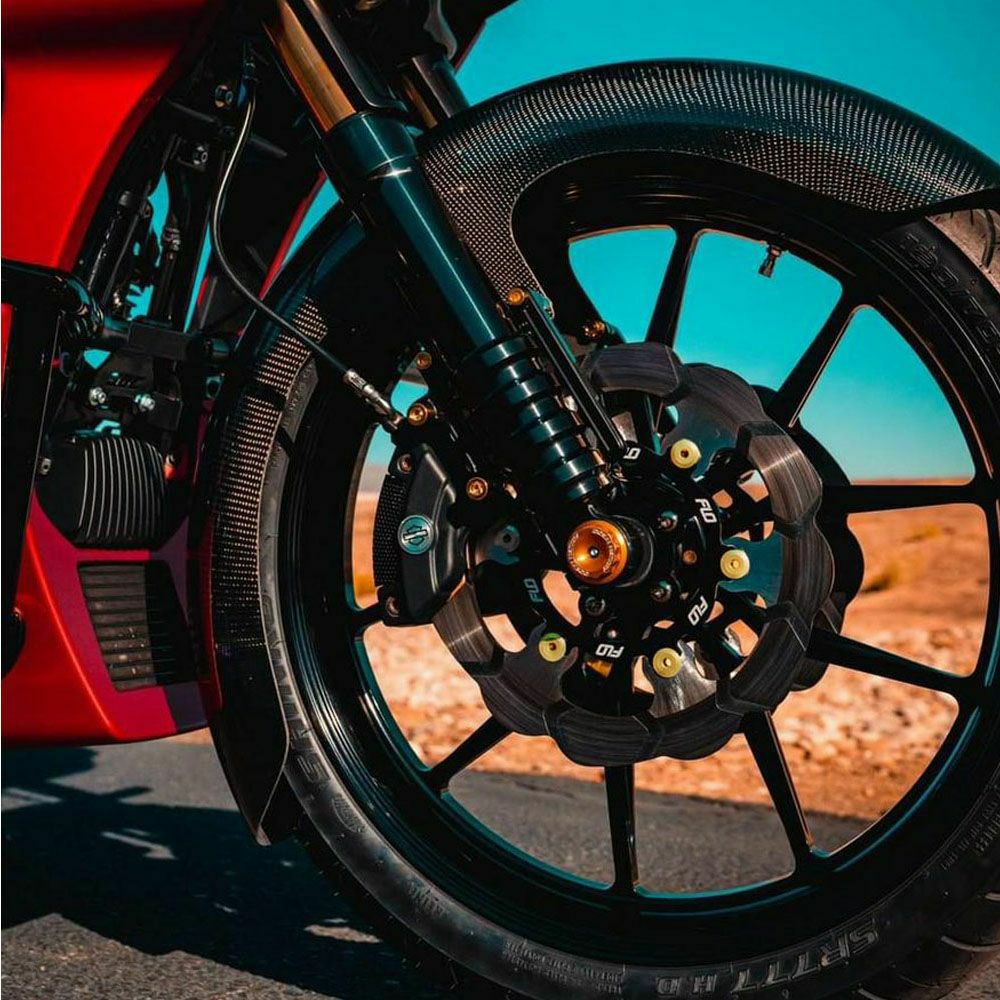 新品 ハーレーダビッドソン用フロントローター2個セット 11.5インチフロント SALE】FLO MOTORSPORTS 11.5インチ用 フロントブレーキローター レッド