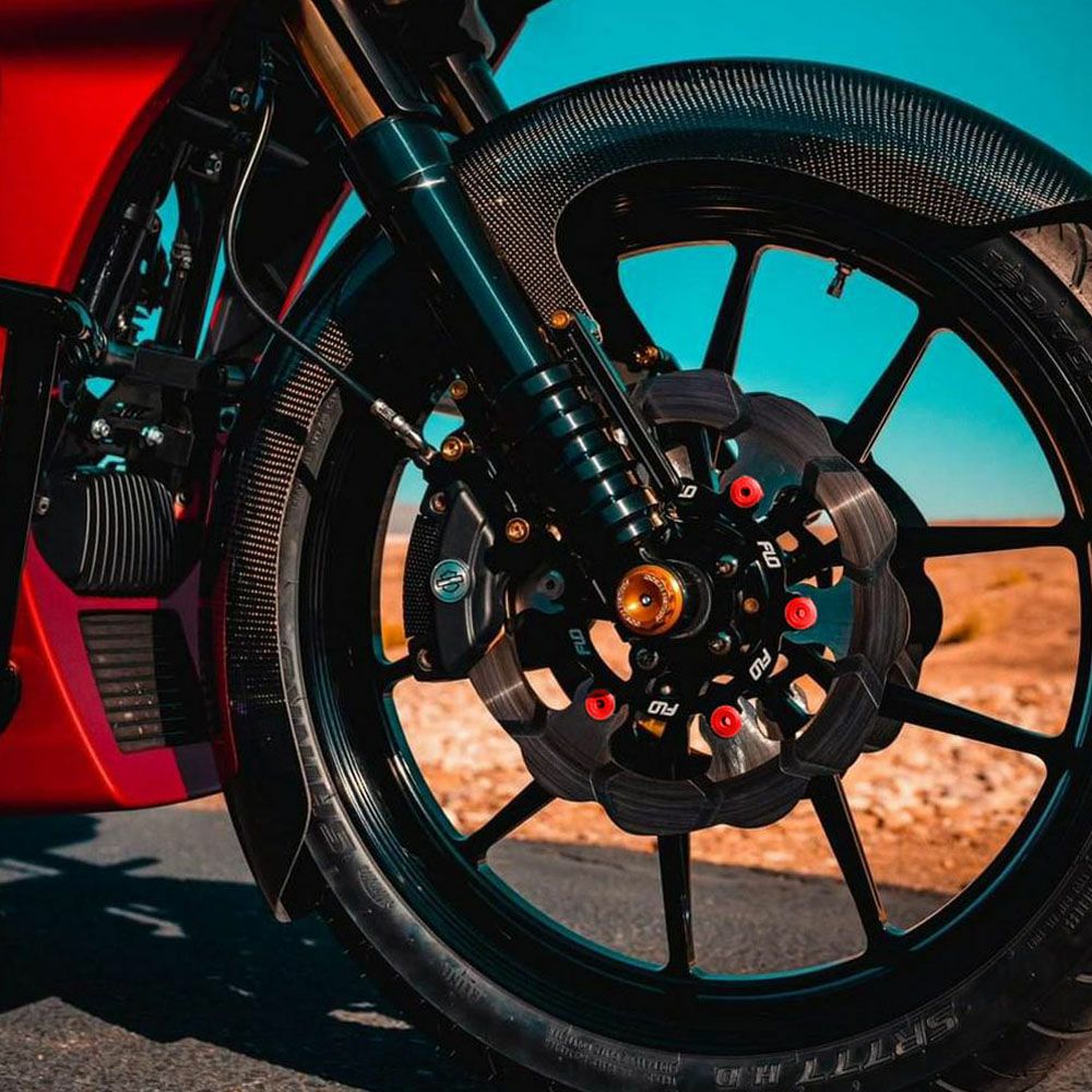  FLO MOTORSPORTS 11.5インチ用 フロントブレーキローター レッド 