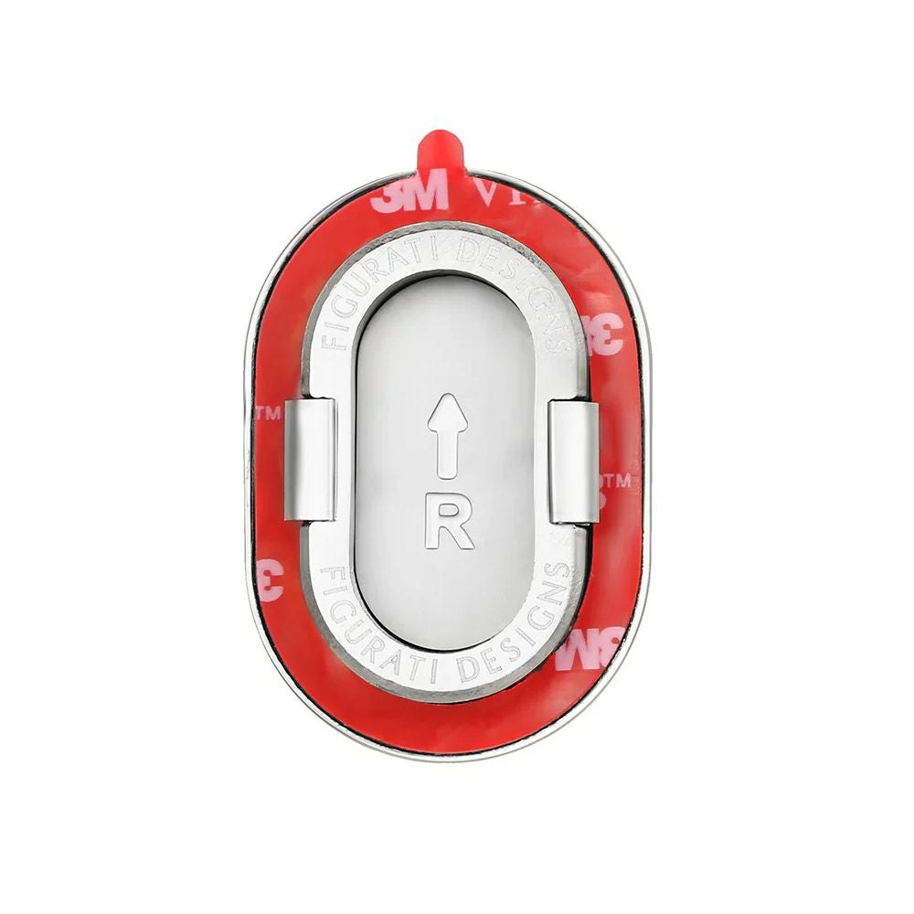 ツーリング用 アンテナホールカバー カラー星条旗スカルデザイン 右用 (シルバー)3