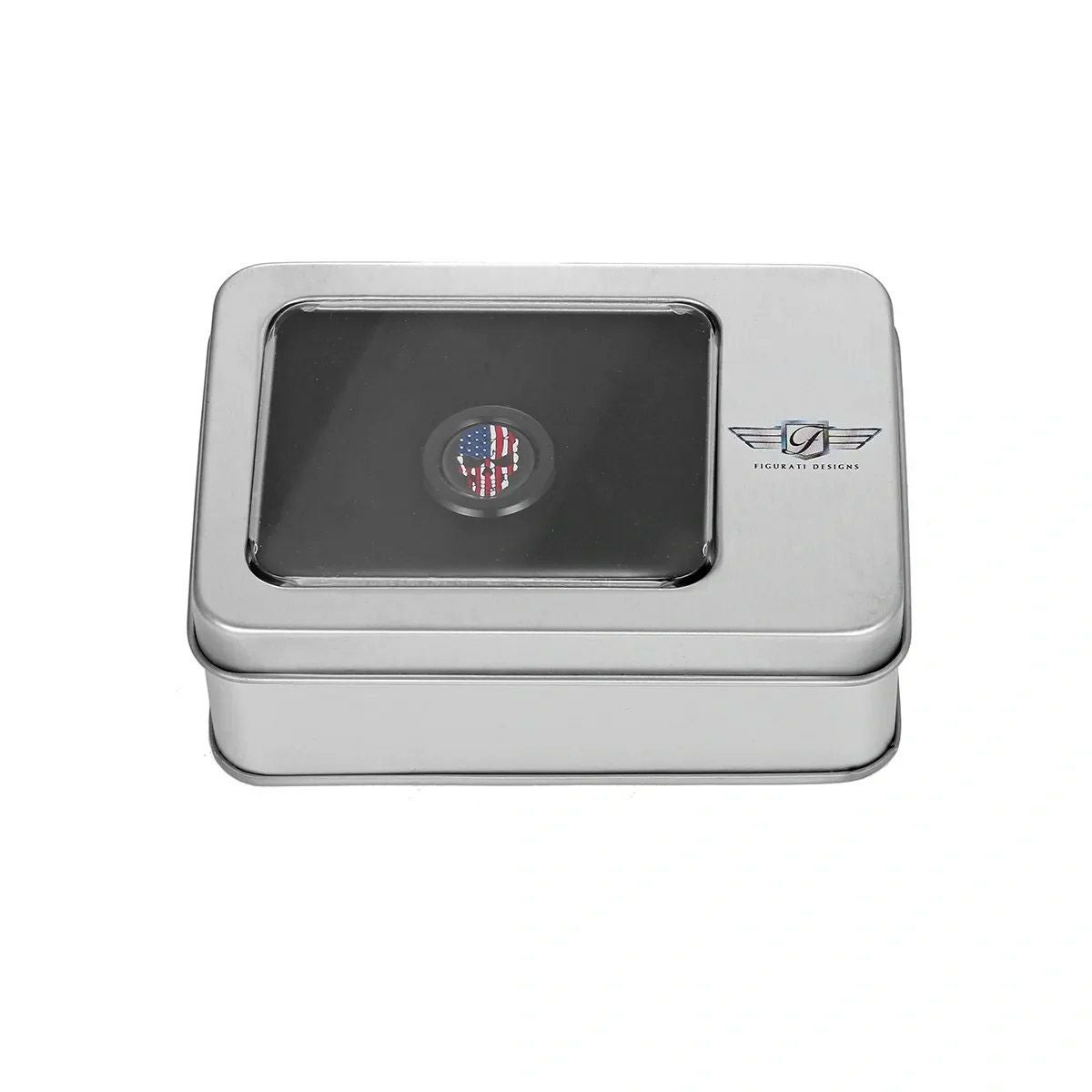 ツーリング カラー星条旗スカルデザイン ヒール&トウシフターカバー (ブラック)2