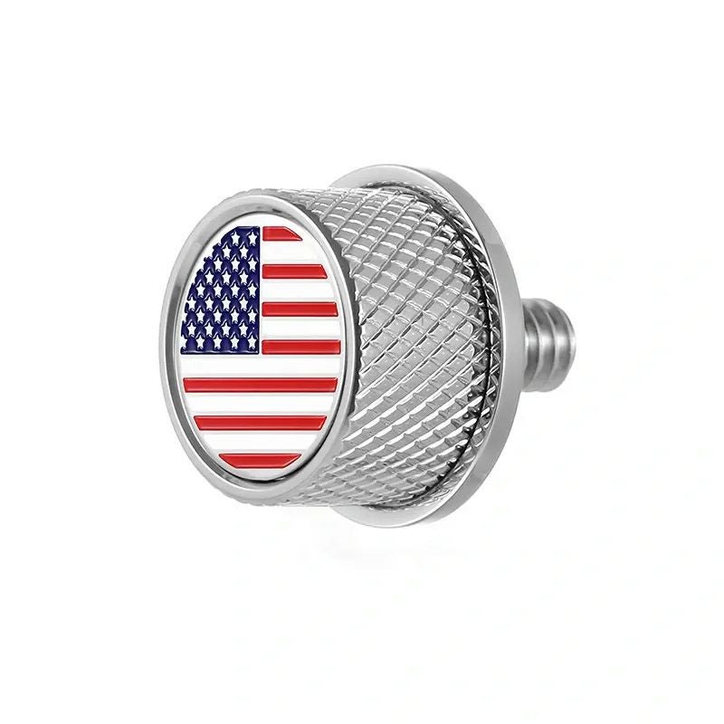  ハーレー シートスクリュー カラー星条旗デザイン (シルバー)