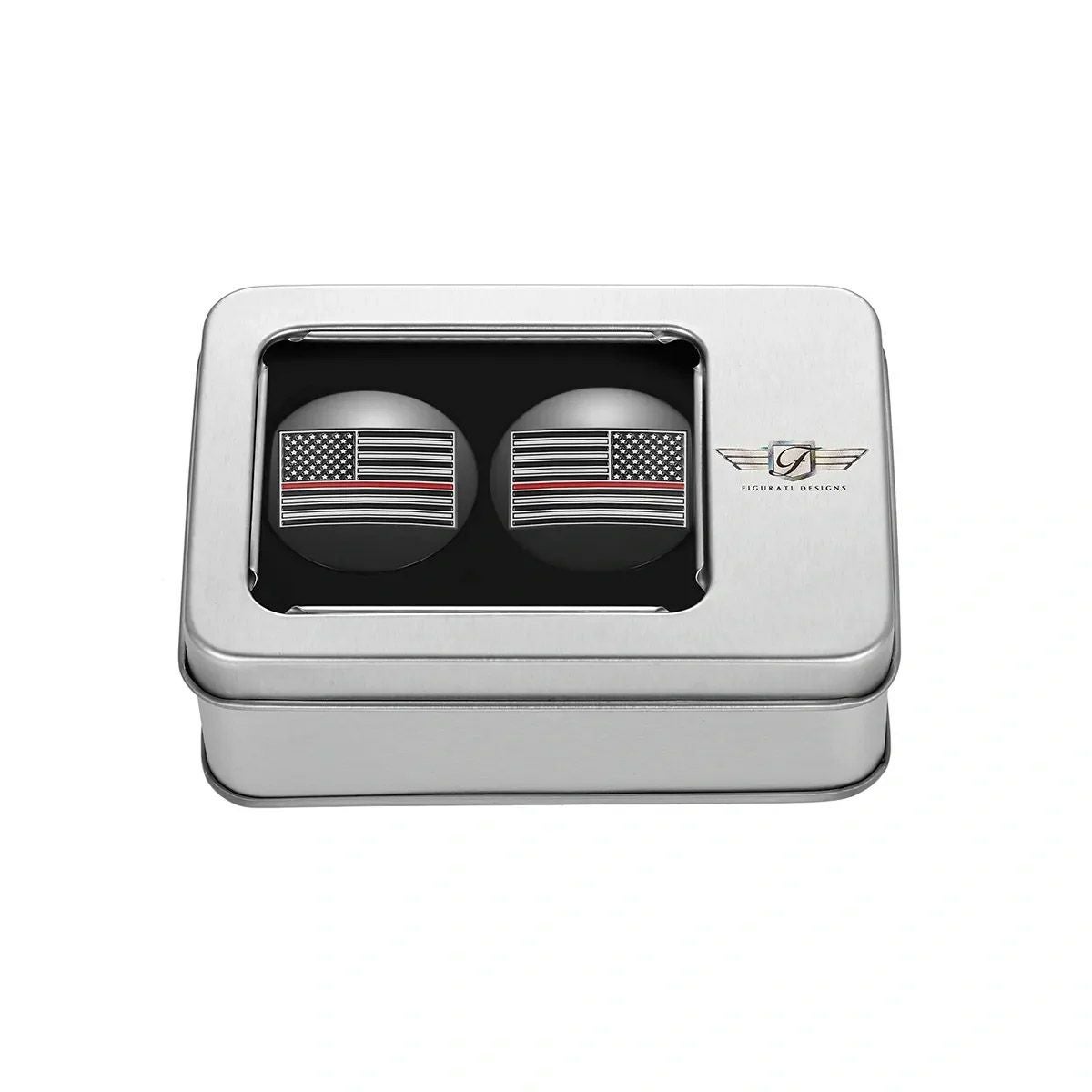  ツーリング、トライク スイングアーム ピボットカバー レッドライン入り星条旗デザイン (ブラック)2