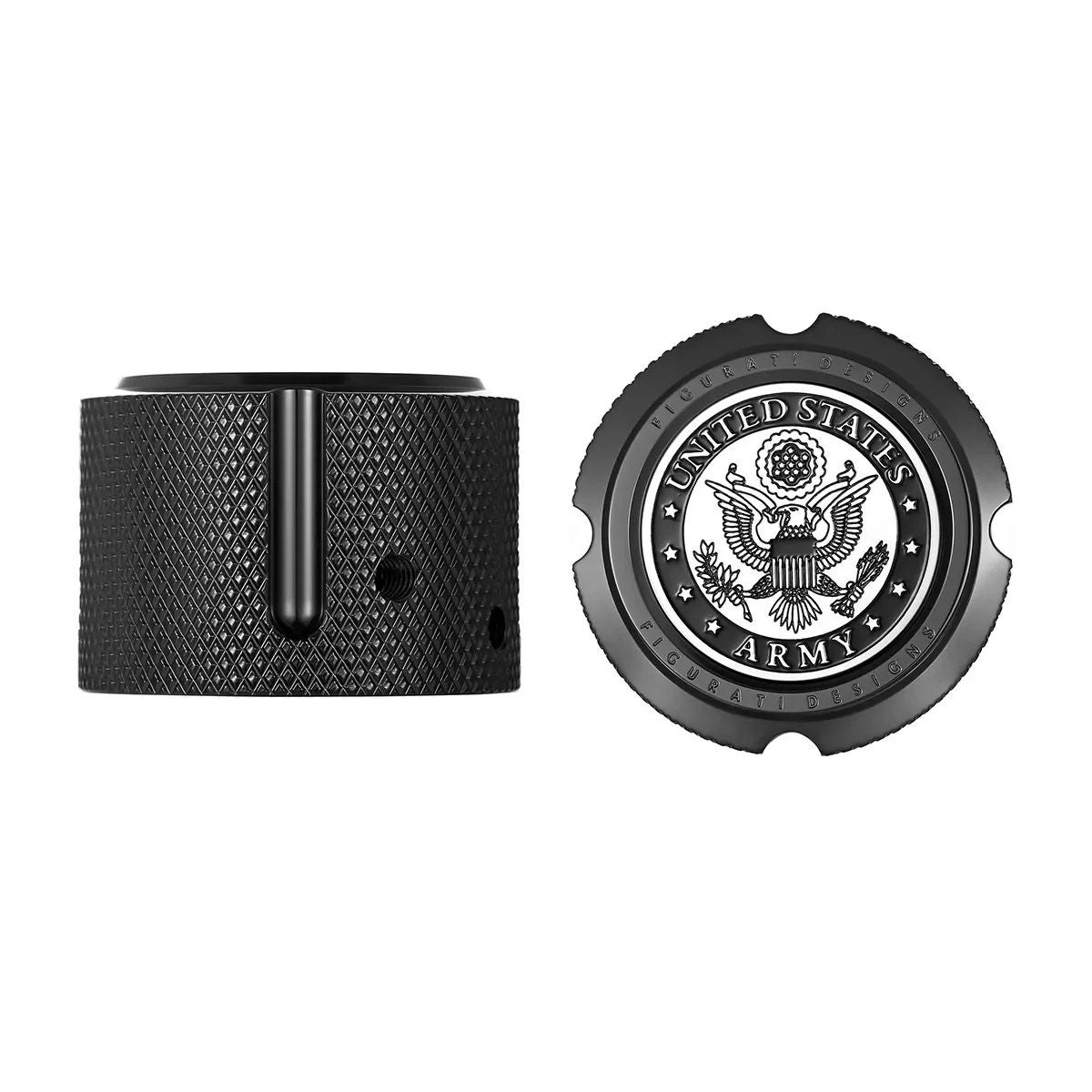 ハーレー フロントアクスルカバー USアーミーデザイン (ブラック)1