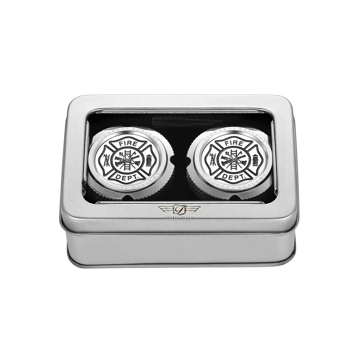 ハーレー フロントアクスルカバー 消防士マルタ十字デザイン (シルバー)2