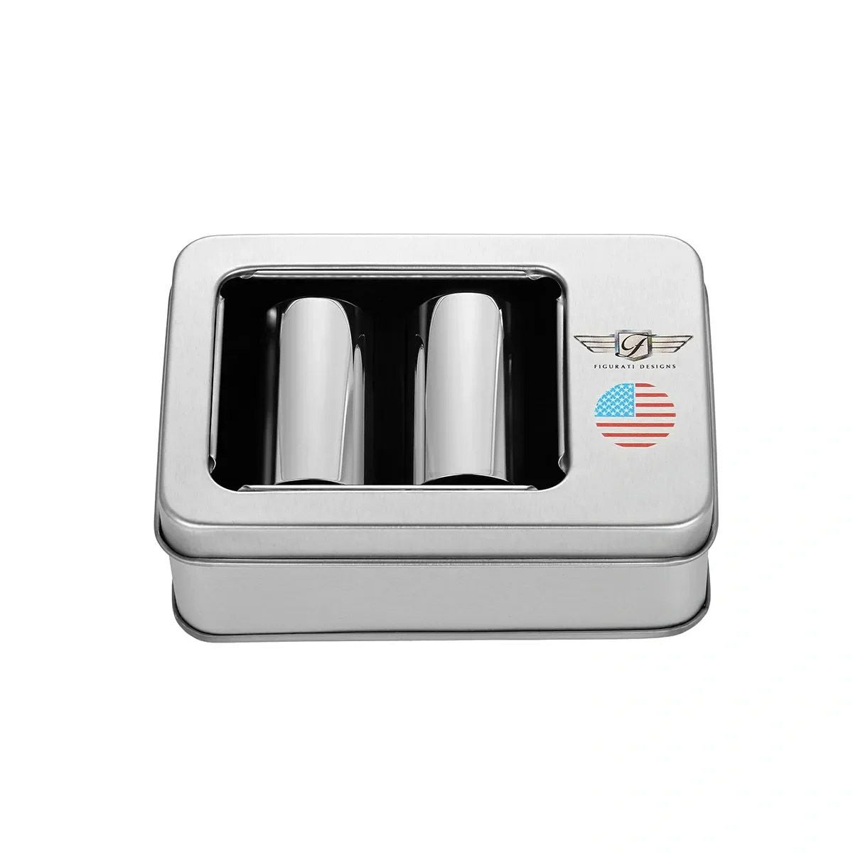 ハーレー ドッキングポイントカバー ロング カラー星条旗デザイン (シルバー)2