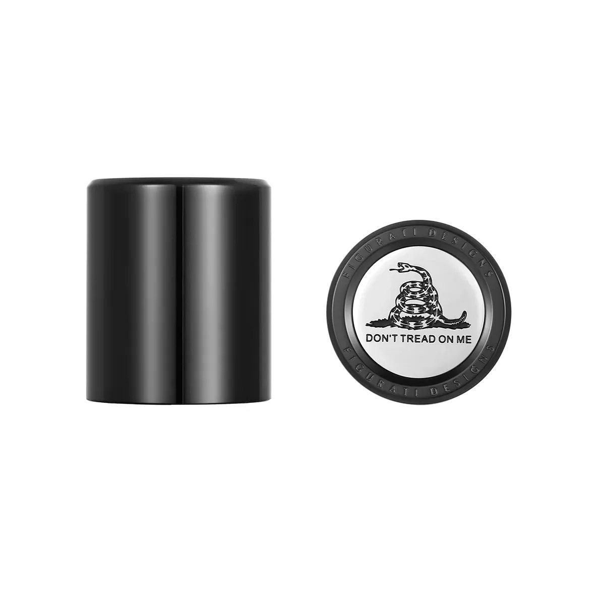 ハーレー ドッキングポイントカバー ワイド Dont Tread on Meデザイン (ブラック)1