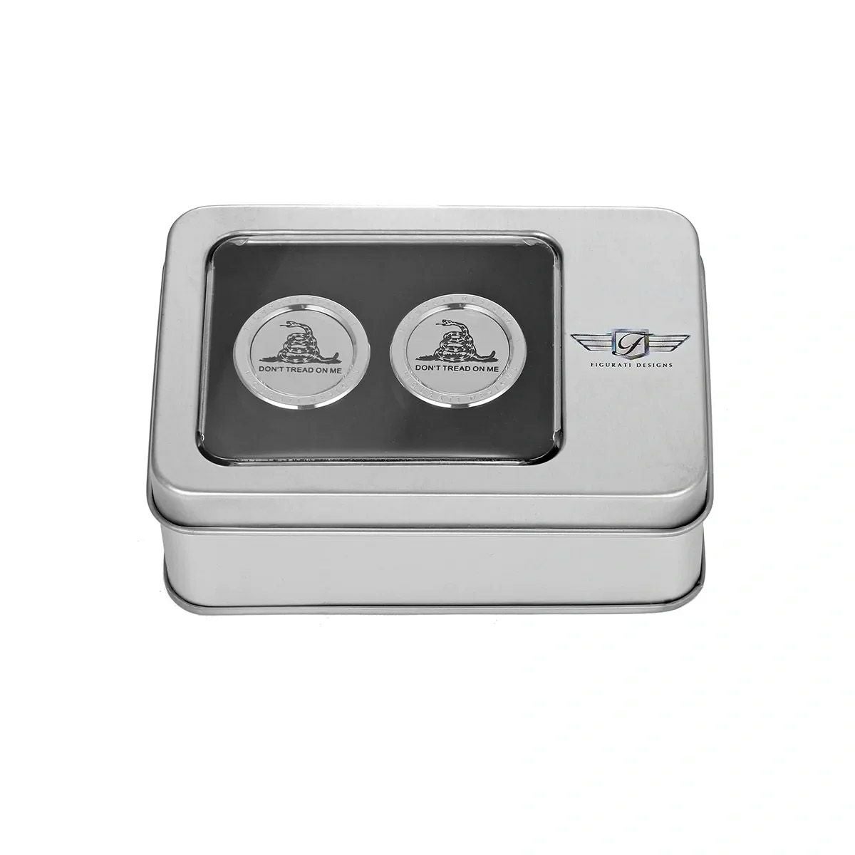 ハーレー ドッキングポイントカバー ワイド Dont Tread on Meデザイン (シルバー)2