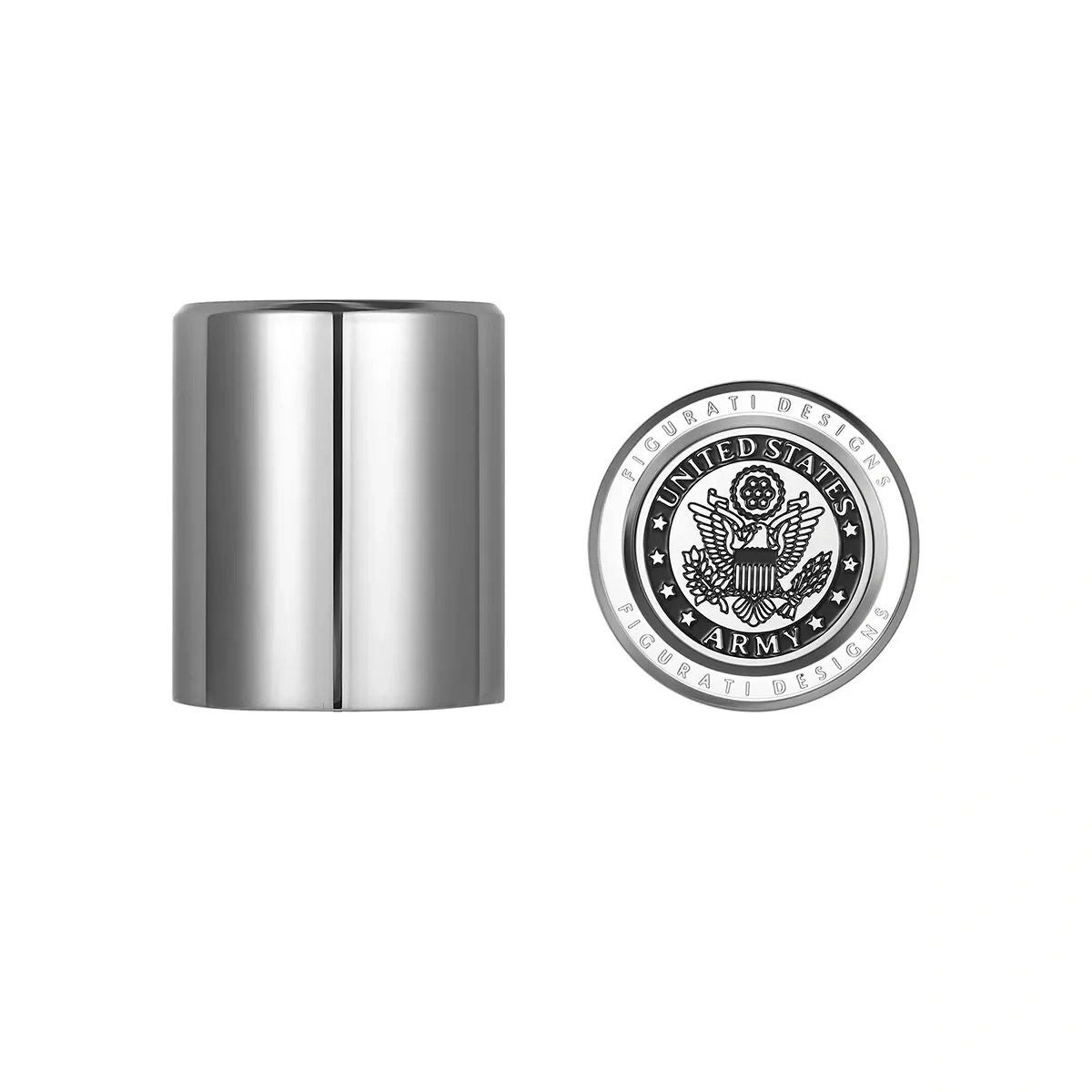 ハーレー ドッキングポイントカバー ショート USアーミーデザイン (シルバー)1