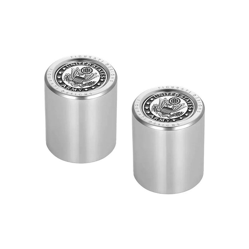 ハーレー ドッキングポイントカバー ワイド USアーミーデザイン (シルバー)