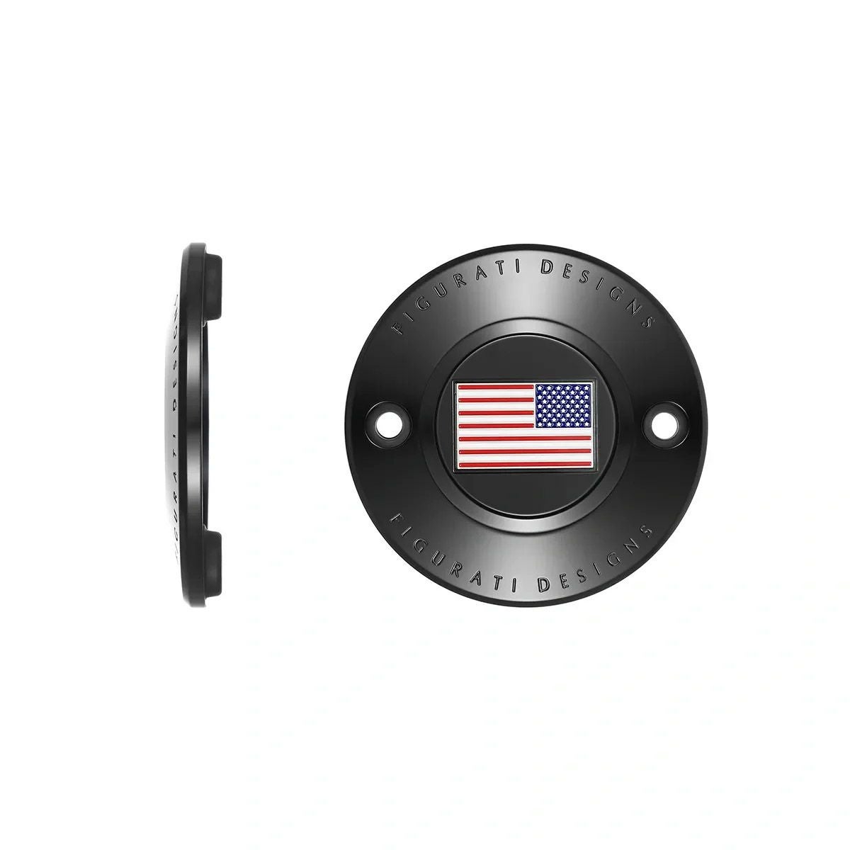 M8 ツーリング、トライク、ソフテイル タイマーカバー カラー星条旗デザイン (ブラック)1