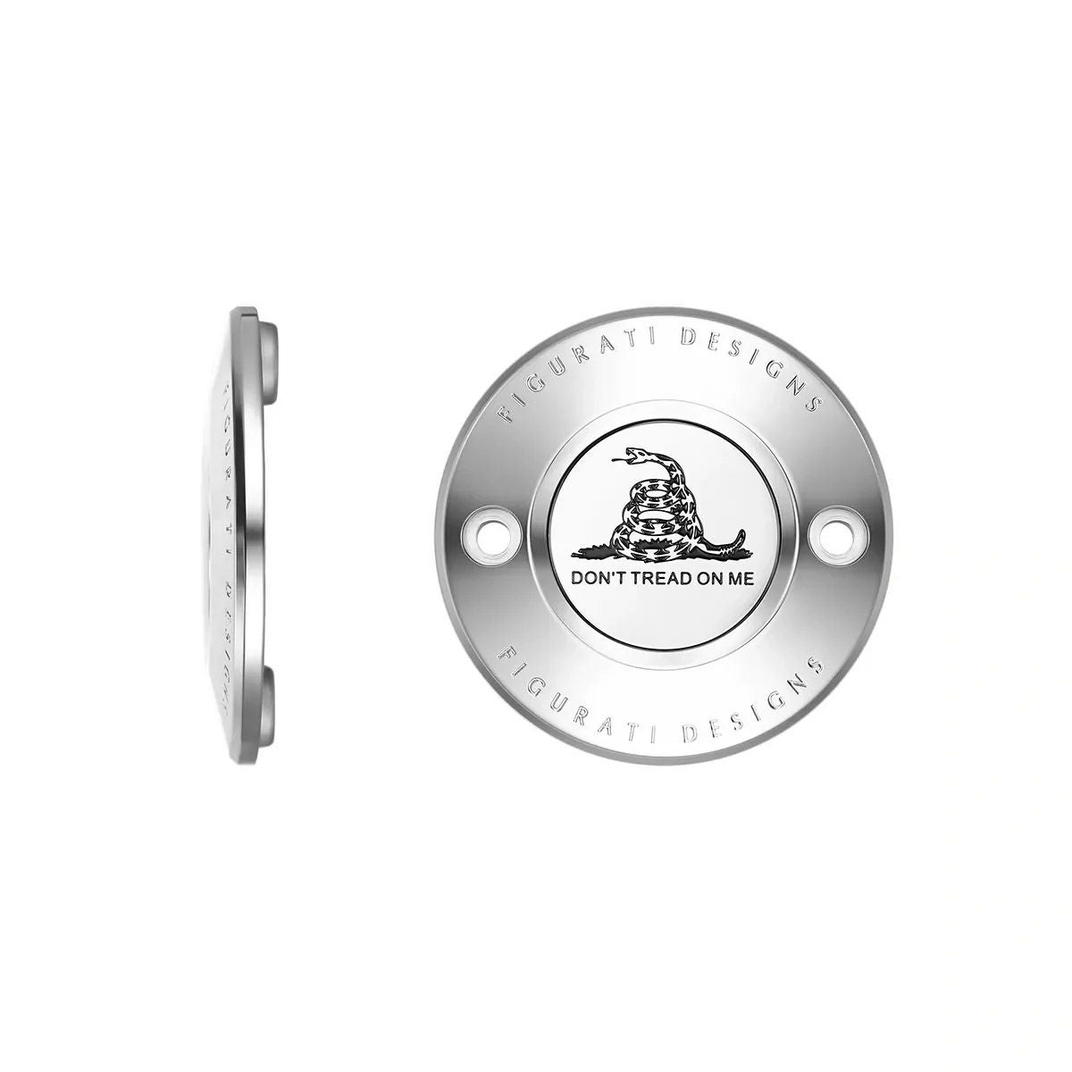  M8 ツーリング、トライク、ソフテイル タイマーカバー Dont Tread on Meデザイン (シルバー)1