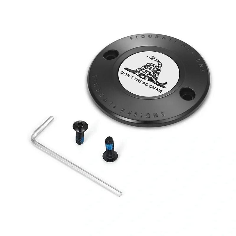  M8 ツーリング、トライク、ソフテイル タイマーカバー Dont Tread on Meデザイン (ブラック)