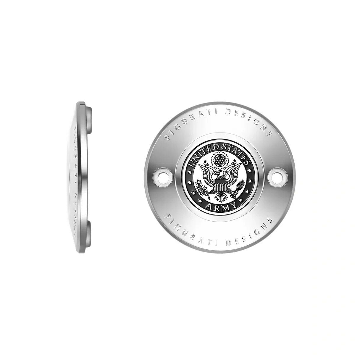  M8 ツーリング、トライク、ソフテイル タイマーカバー USアーミーデザイン (シルバー)1