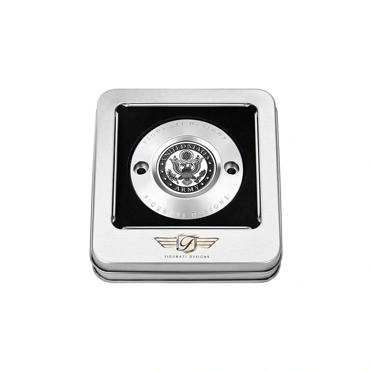  M8 ツーリング、トライク、ソフテイル タイマーカバー USアーミーデザイン (シルバー)2