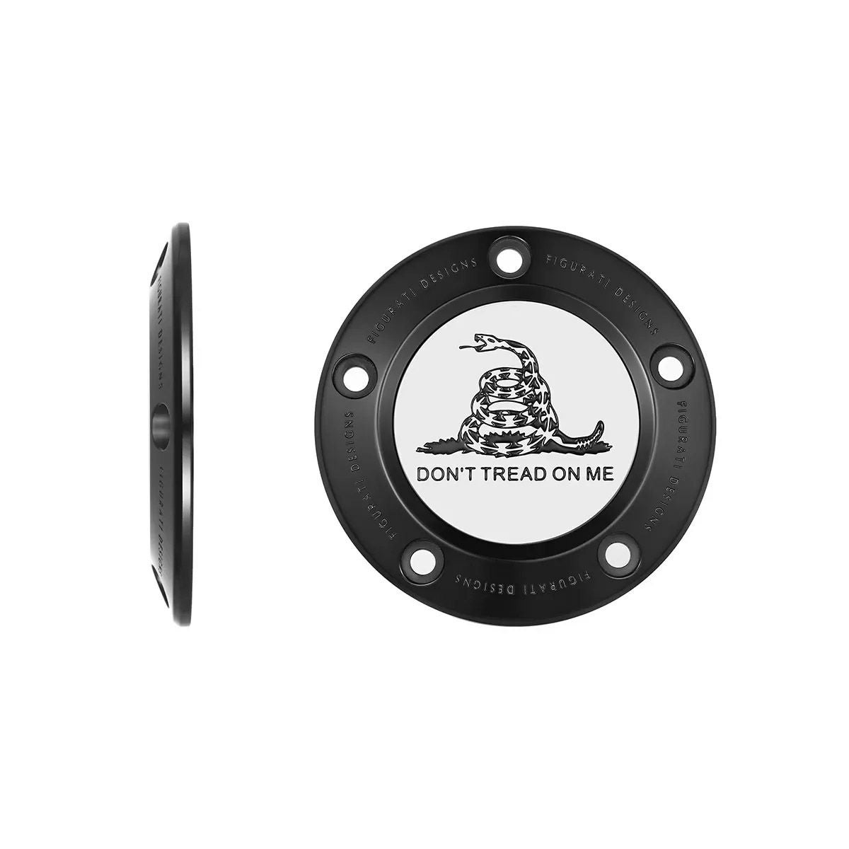 ツインカム ツーリング、ダイナ、ソフテイル、トライク タイマーカバー Dont Tread on Meデザイン (ブラック)1