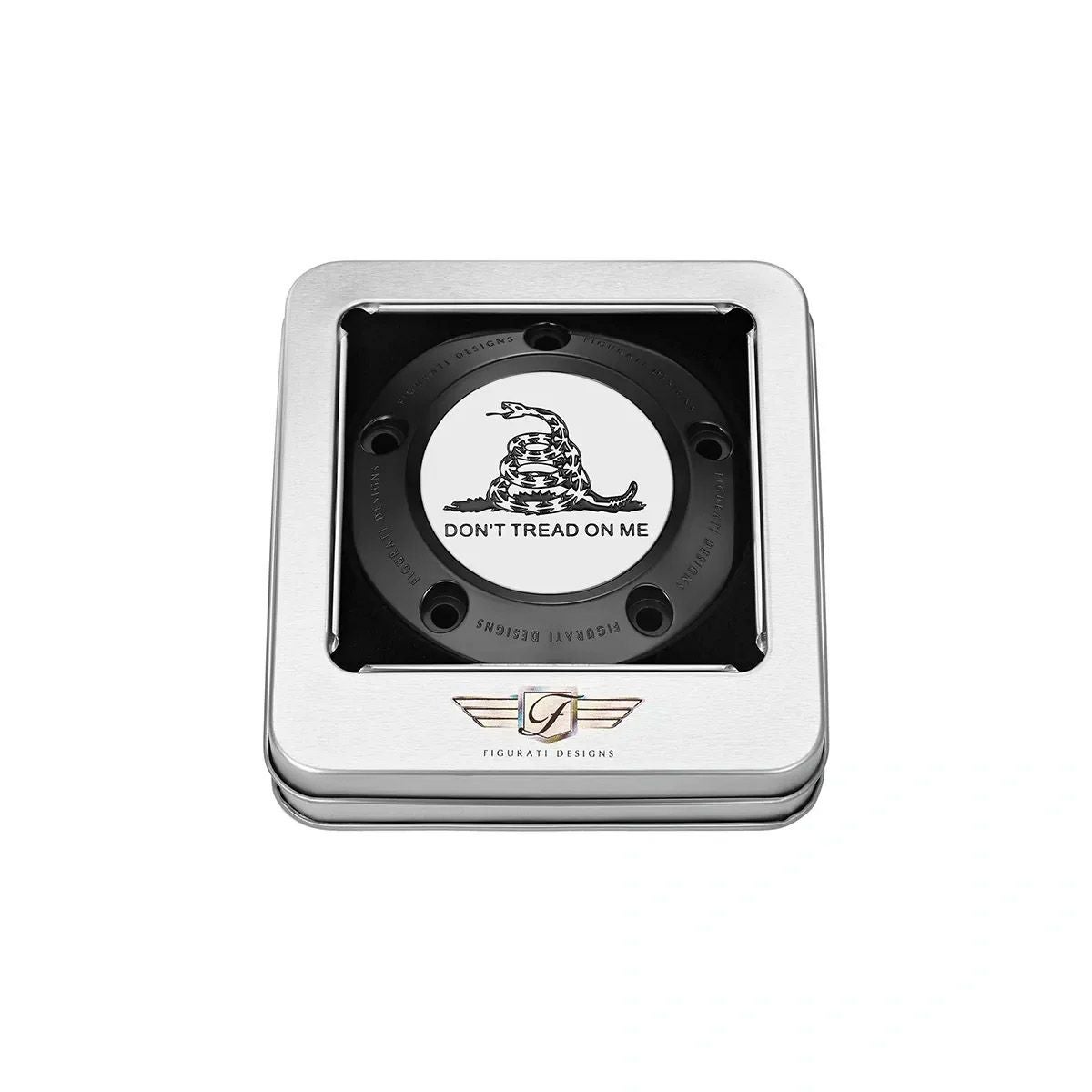 ツインカム ツーリング、ダイナ、ソフテイル、トライク タイマーカバー Dont Tread on Meデザイン (ブラック)2