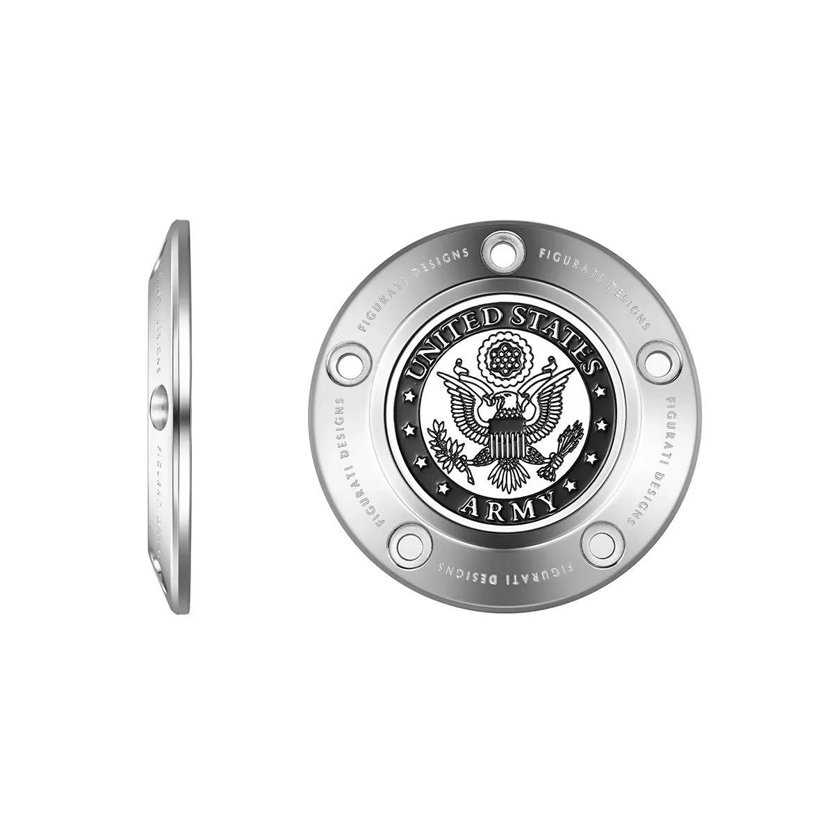 ツインカム ツーリング、ダイナ、ソフテイル、トライク タイマーカバー USアーミーデザイン (シルバー)2