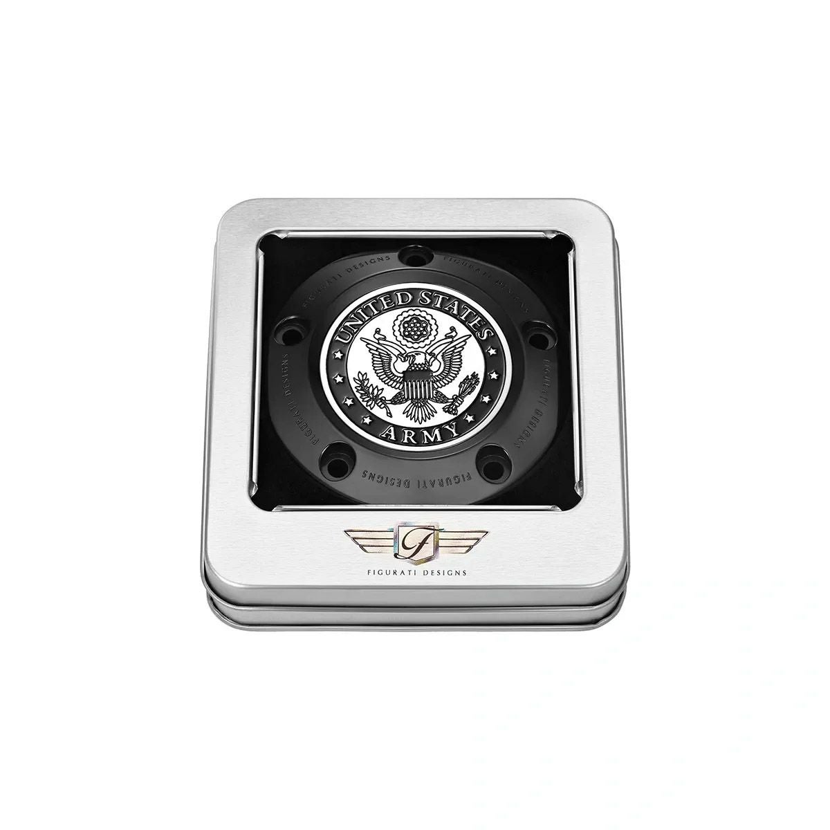 ツインカム ツーリング、ダイナ、ソフテイル、トライク タイマーカバー USアーミーデザイン (ブラック)2