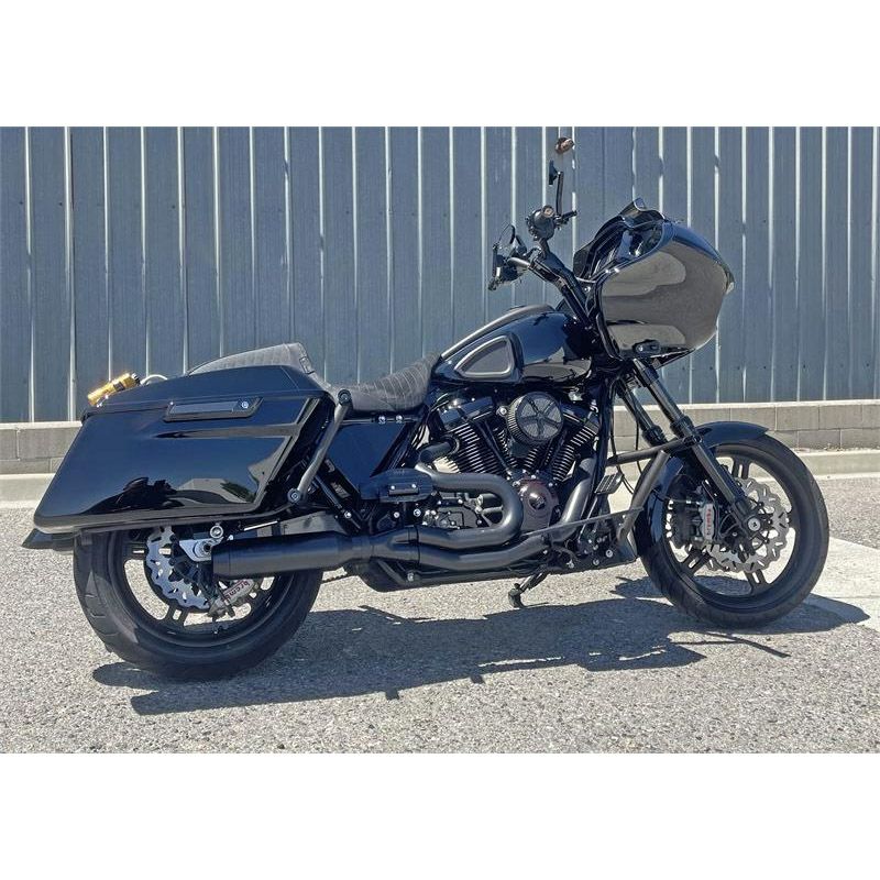 M8 ツーリング スーパーバイク 2-1 フルエキゾーストマフラー (ブラック)1