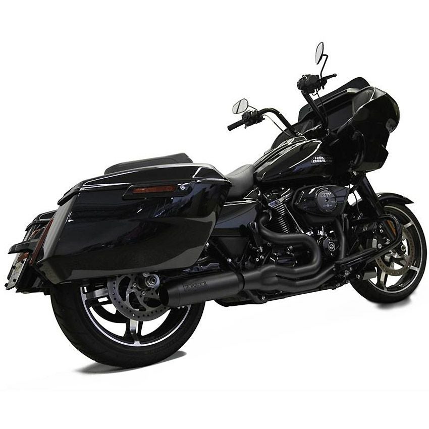 M8 ツーリング スーパーバイク 2-1 フルエキゾーストマフラー (ブラック)2