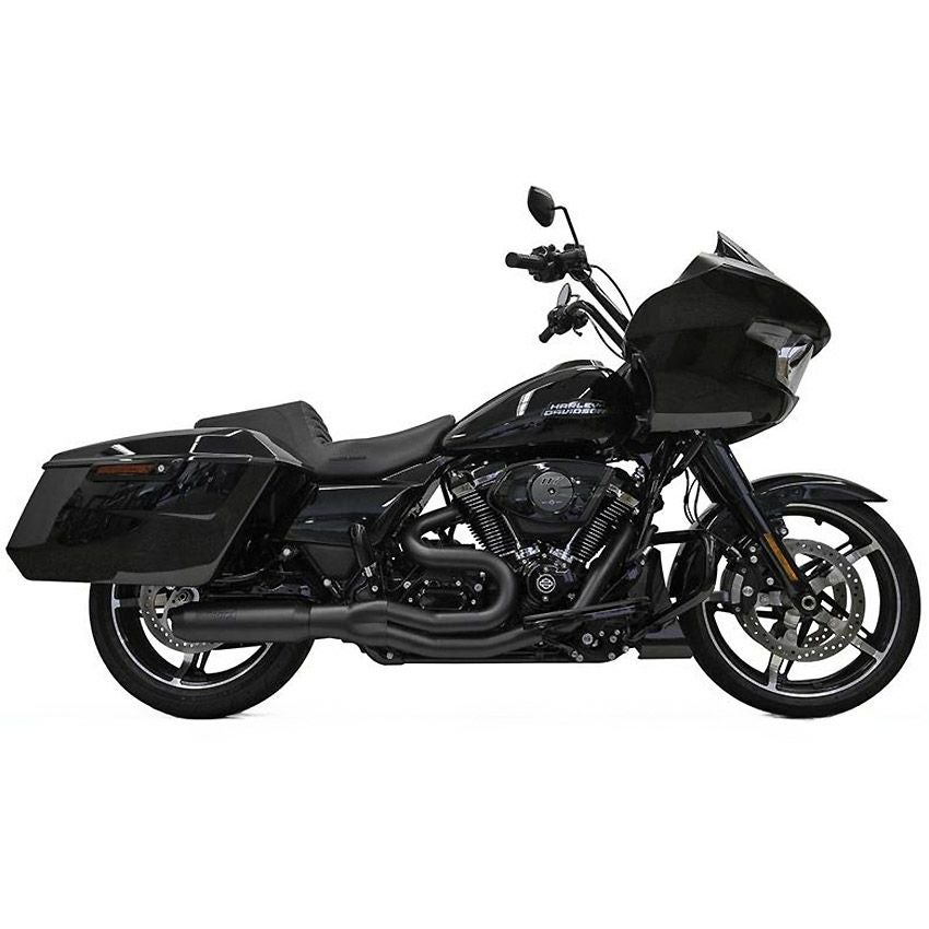 M8 ツーリング スーパーバイク 2-1 フルエキゾーストマフラー (ブラック)3