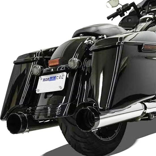 1995～2016 ツーリング 4.5インチ スリップオンマフラー スムース